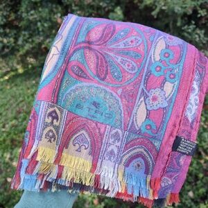 Etro Multicolor Paisley Scarf